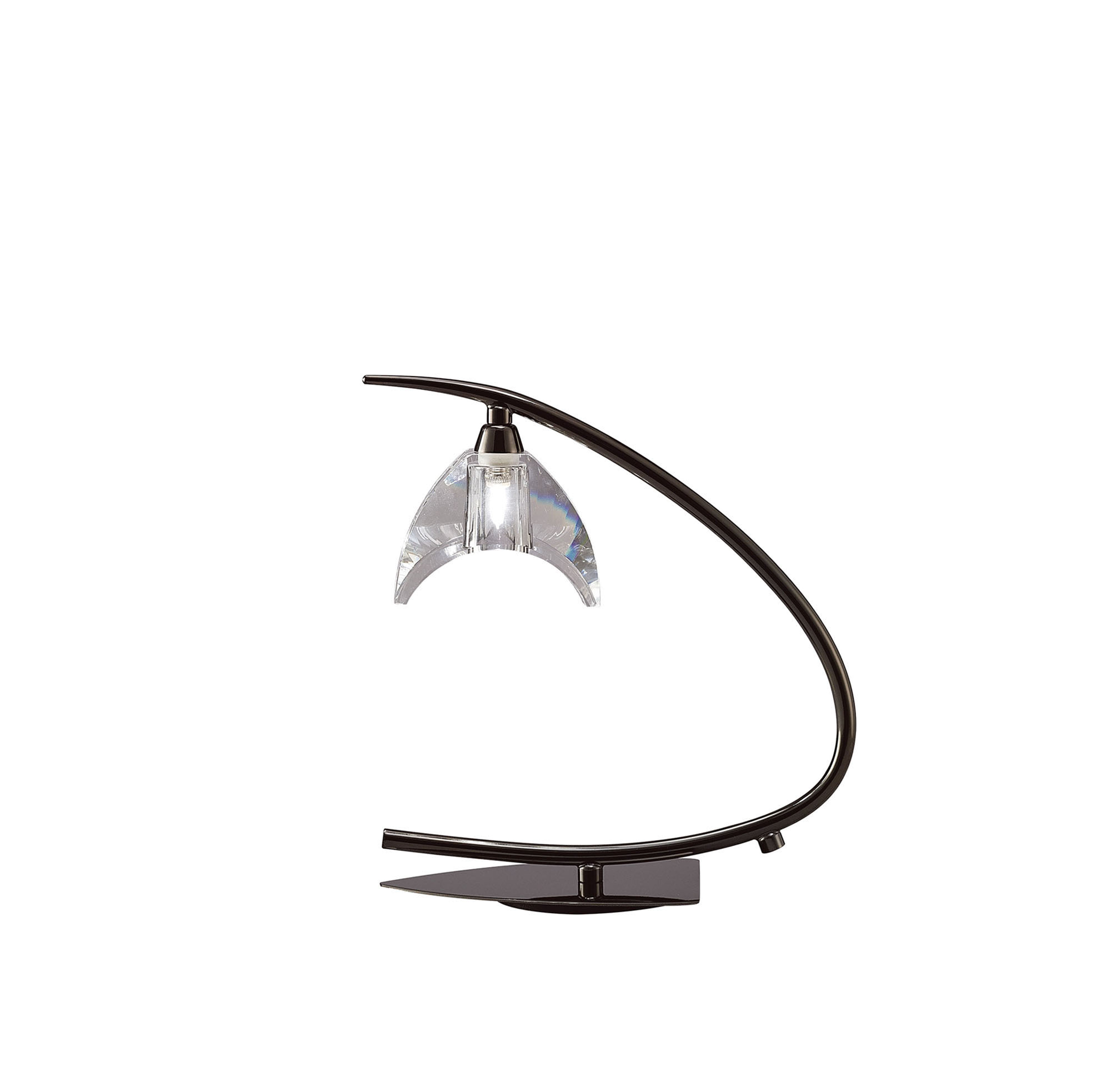 M1458BC  Eclipse BC Crystal 29cm 1 Light Table Lamp